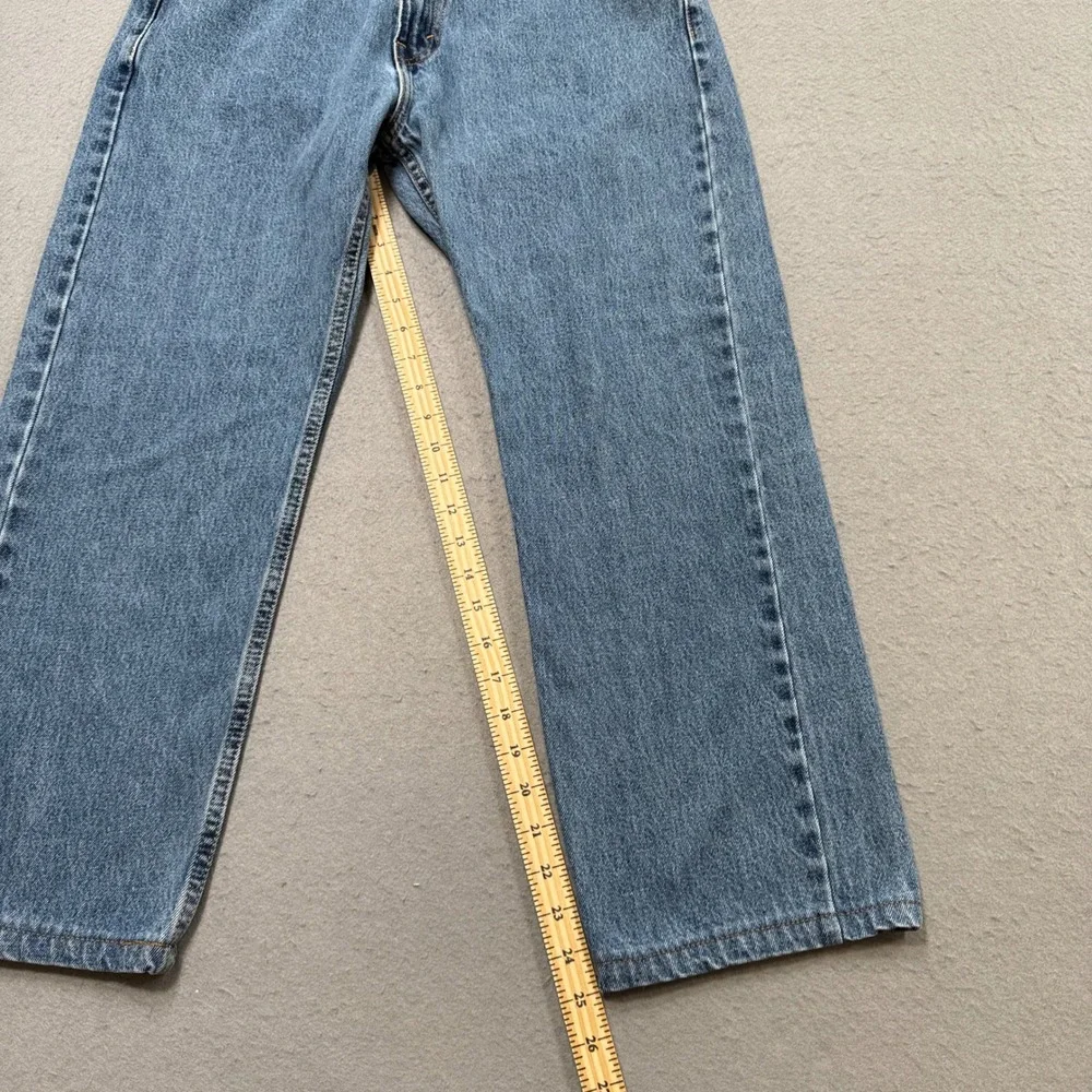 Levi's 505 Jeans Mens 34x26 Blue Denim Straight Leg High Rise Medium Wash Cotton - Picture 4 of 7